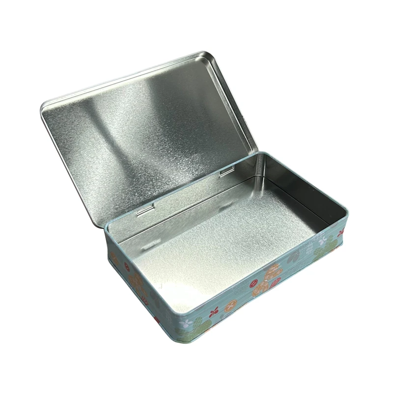 Eco-Friendly Tinplate Biscuit Tin Box Promotional Gift Box for Candy and Cake Metal Food Container for Cookies Packing