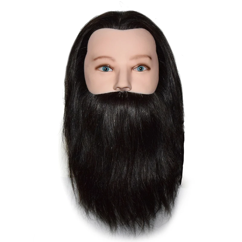 Manikin Haircutting Braiding Synthetic Cosmetology Practice Training Male Bearded Doll Mannequin Head For Salon