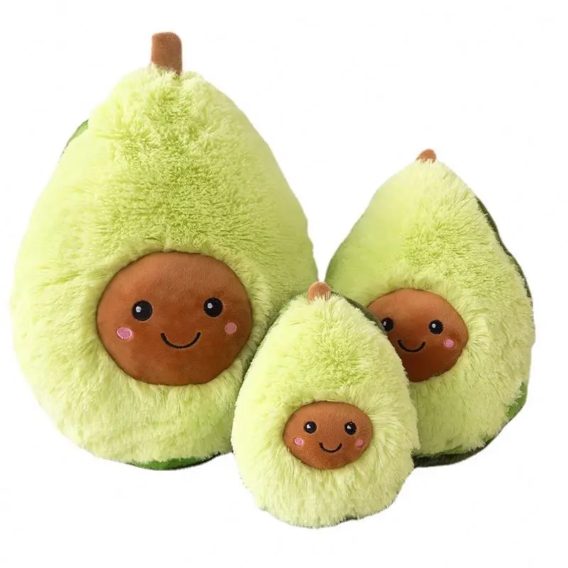 Wholesale 20-60cm Kids Cartoon Cute Plush Toys Fruit Avocado Stuffed Plush Doll Toy Pillow Cushion