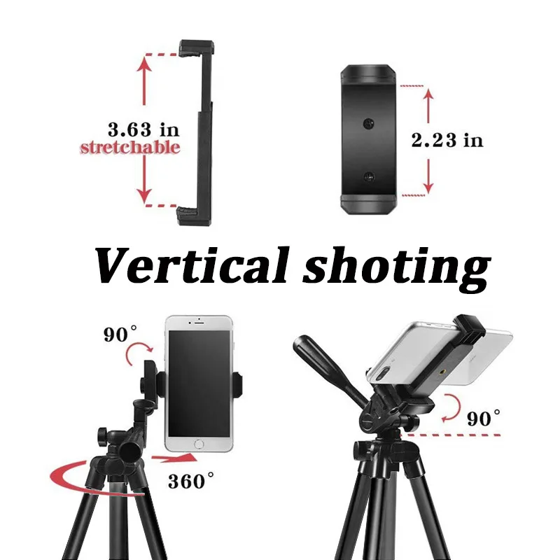 Original Factory Supply 3110 Live Broadcast Tripod 4-Section Foldable Legs Aluminum Alloy Camera Tripod Stand