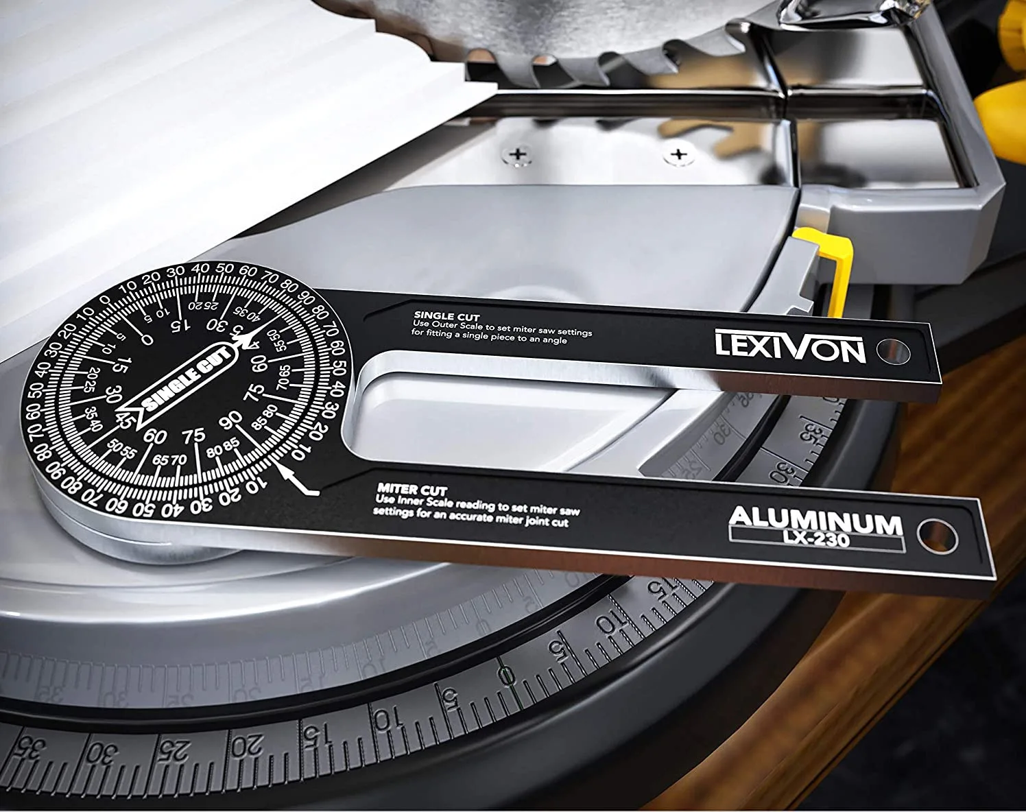 angle gauge 360 horizontal angle ruler wood cutting router tools miter saw protractor woodworking ruler drill locator