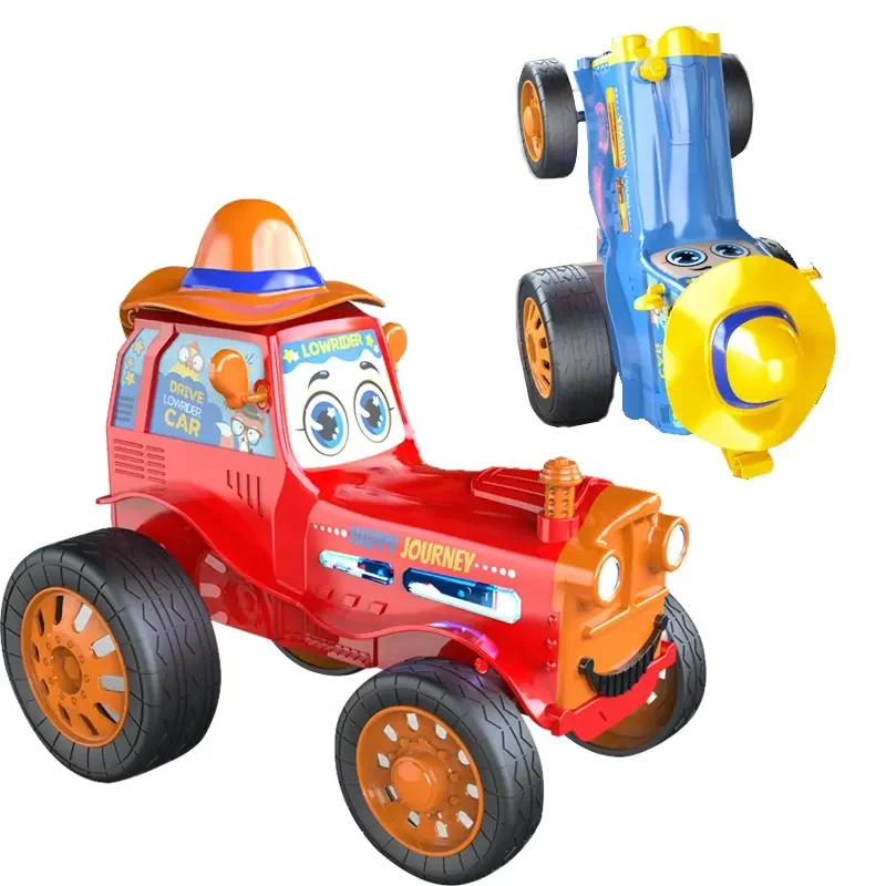 Zhengguang Toys New 2.4G Crazy Stunt Jumping Car Funny Electric Remote Control Stunt Dancing Toy Car With Music Light