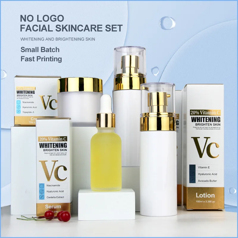 Wholesale  4pcs/set VC 20% Vitamin C Facial Skin Care  Sets  Toner Lotion  Vitamin C Original Solution
