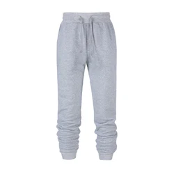 Custom Logo Sweat Sweatpants Printed Plain Cargo Men Jogging Pants Blank Unisex Track Pants White Fleece Mens Sweatpants