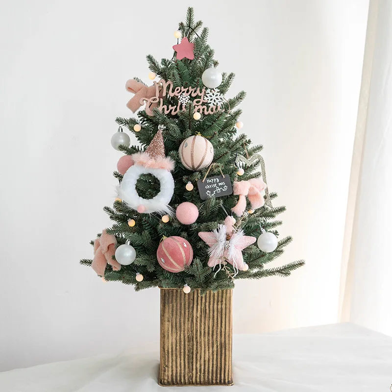 2021 new Christmas tree pink Christmas tree girl heart decoration