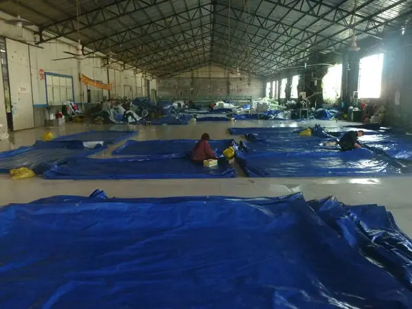 PE canvas for roof covering .waterproof roofing fabric by the yard