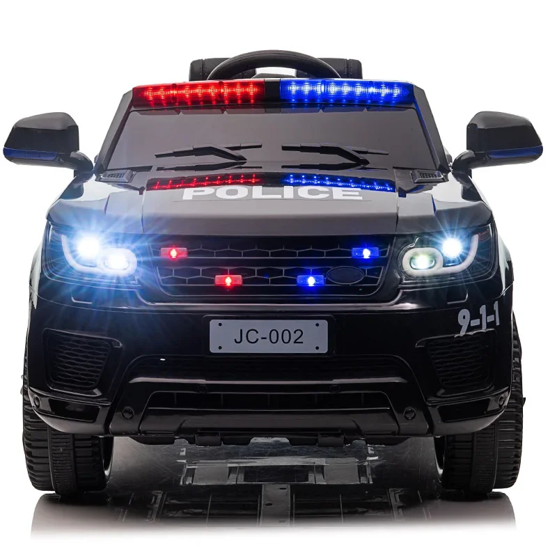 SongYi Kids Electric Car 4 Wheel Drive Remote Control  Kids Police Car Toy