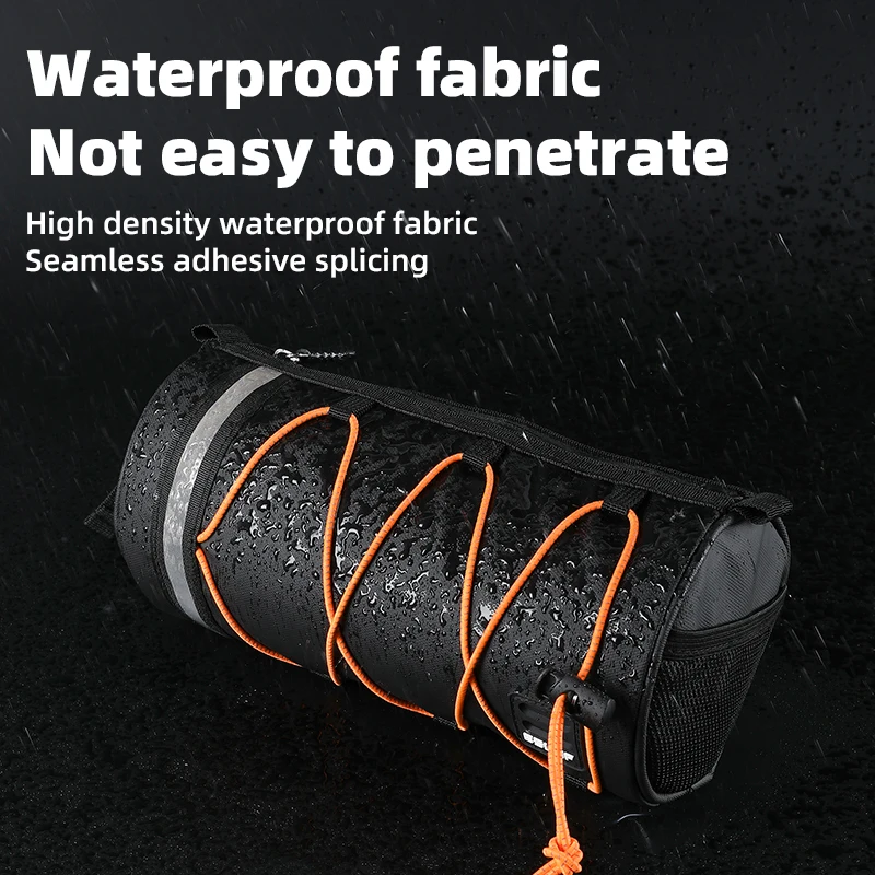 Bike Bag Portable Handlebar Pannier Multi-purpose Waterproof  Elastic Band MTB Road Cycling Frame Tube Bag