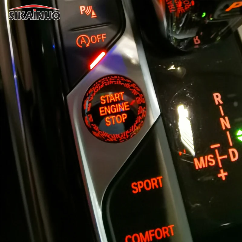 Transparent Lever Crystal Gear Shift Konb 3pcs Auto Tuning Parts Accessories for BMW X3 iX3 X4 F25 F26 G01 G02 G08