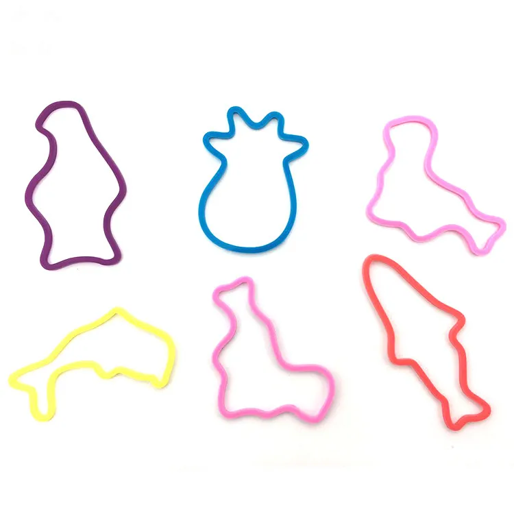 Silicone Rubber Band Glitter diy Loom Band Bracelet