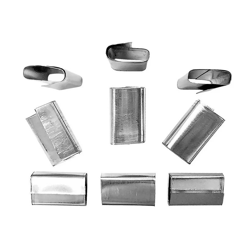 snap on steel strip buckle clip for metal strapping 13mm 16mm 19mm