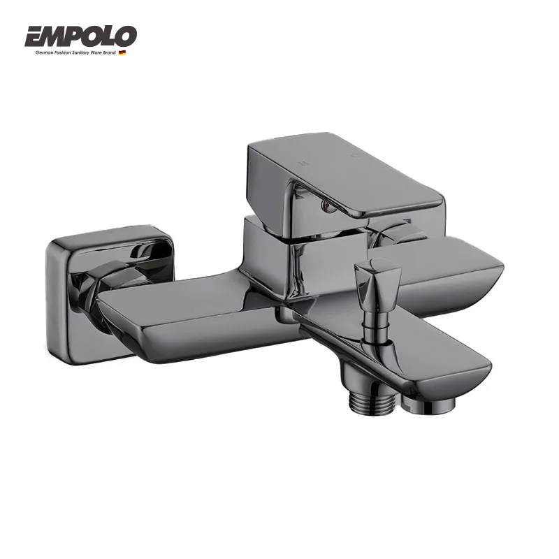 Good Price Bathtub gun metal Faucet Bath Room Tub Water Taps Bathroom Bath Shower Faucet Mixer