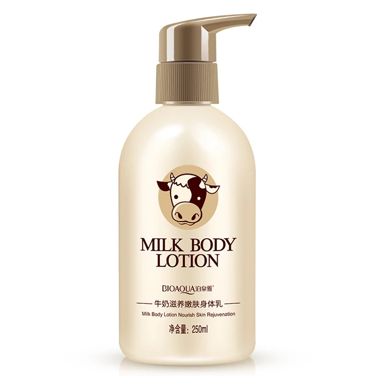 private label custom OEM/ODM Milk moisturizing whitening smoothing body lotion