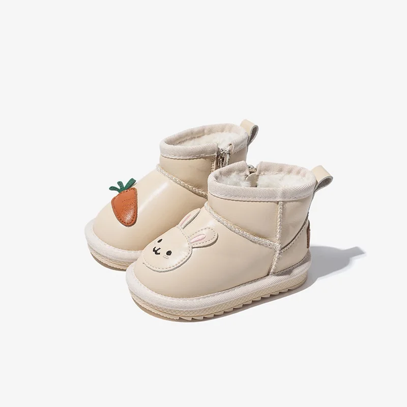Winter Warm 1-6 Year Old Kids Snow Boots Waterproof Soft Sole Cotton Casual Children Snow Boot