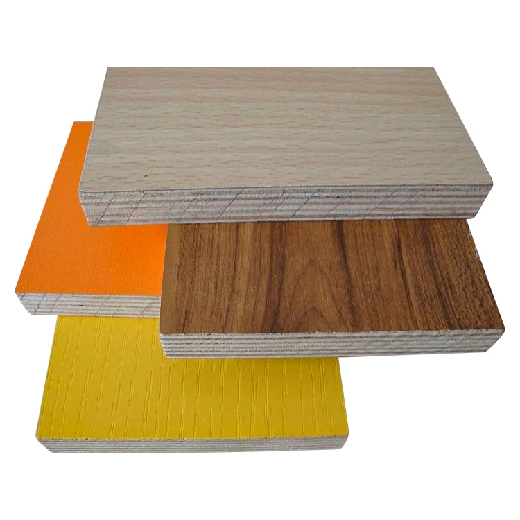 Melamine Faced Plywood Waterproof 3Mm 4Mm 18Mm Wood Poplar Core Melamine Plywood Board