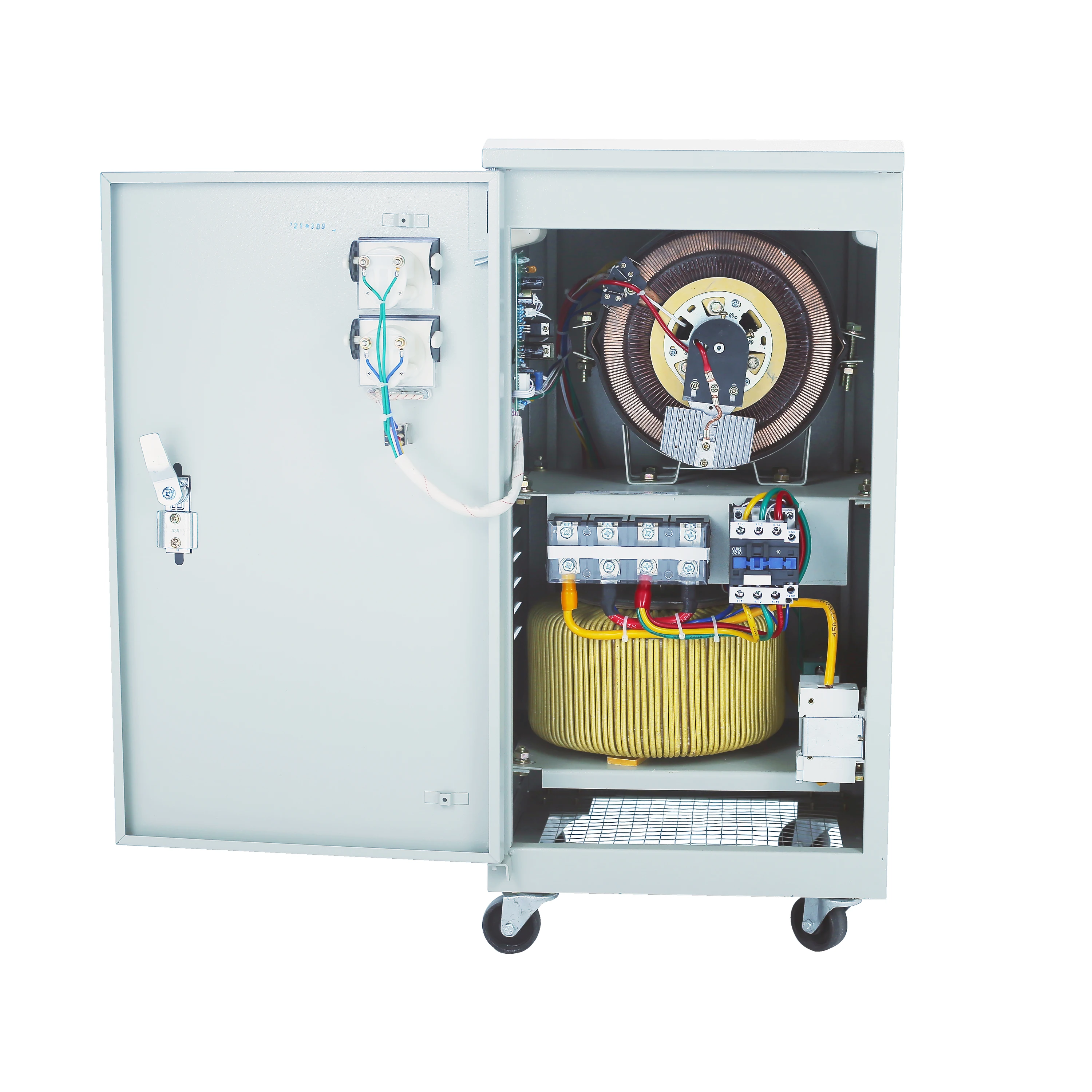 SVC 20KVA 10KVA 30KVA servo-motor type single phase ac automatic voltage stabilizer regulator TND