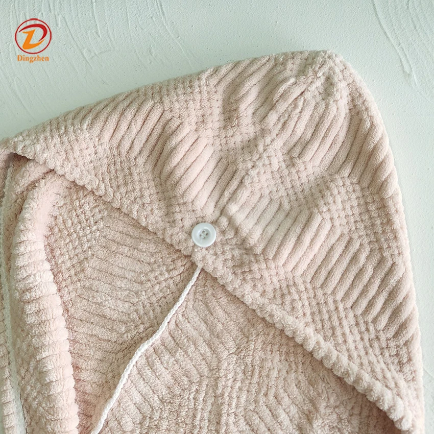 Customized Microfiber Hair Towel Turban Wraps for Women Kids Short Long Wet Curly Hair Drying Super Absorbent Quick Dry Towels