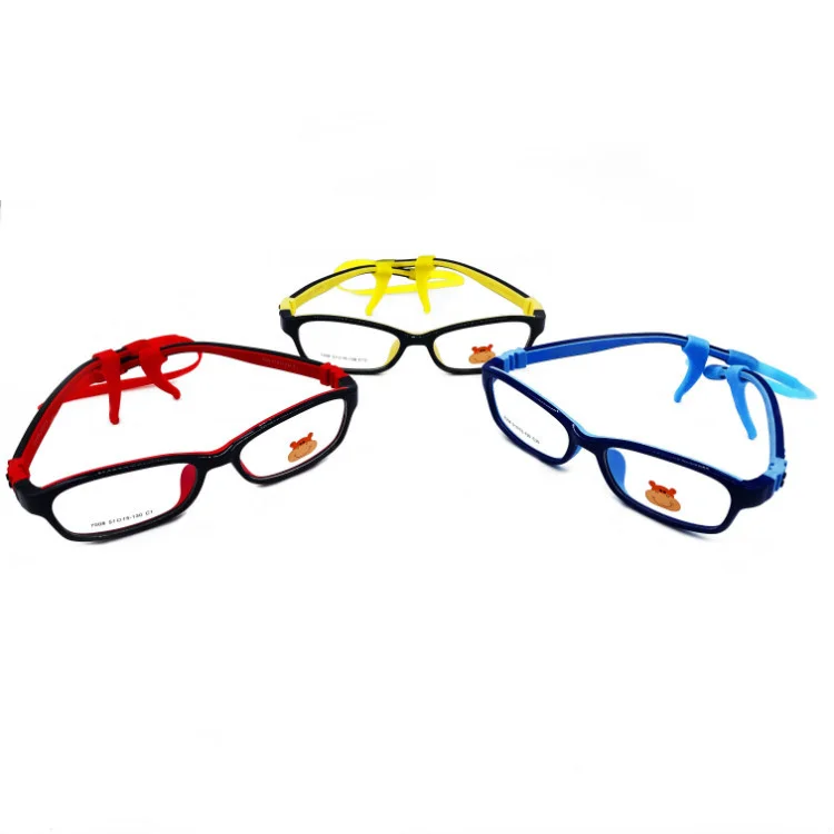 Силиконовая детская Бесшумная Гибкая детская оптическая оправа для очков с шнуром