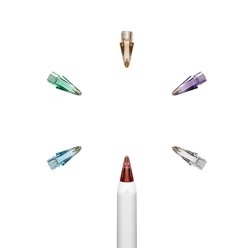 No Wear Out Fine Point Precise Control Pen Like Nibs Replacement Tips Compatible with Apple Pencil 2nd Gen and 1st Gen