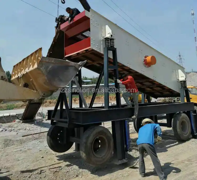 Quarry multi decks circular vibrating screen for pebbles soil screening classifier
