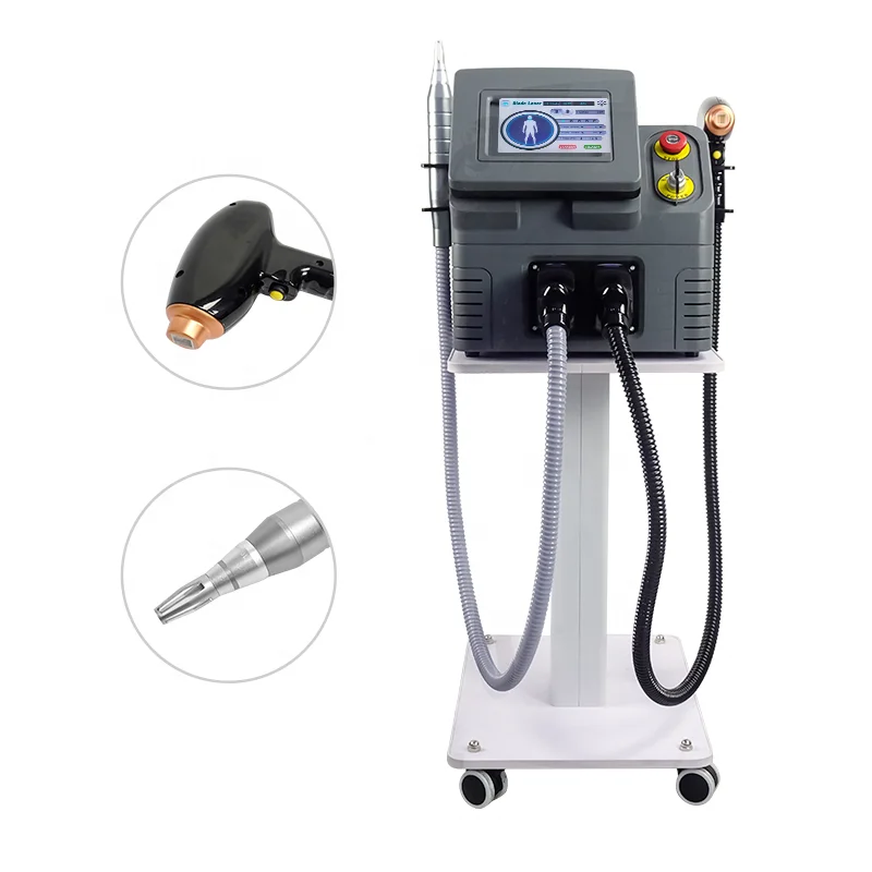 2023 FRM portable  808 diode laser hair removal and  picosecond laser tattoo removal pico laser 2in1 machine