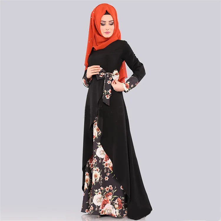 Wholesale Modern Fashion Islamic Clothing Turkey Evening Dresses Luxurious Sequined Skirt Abaya Kaftan Muslim Islamic Dress