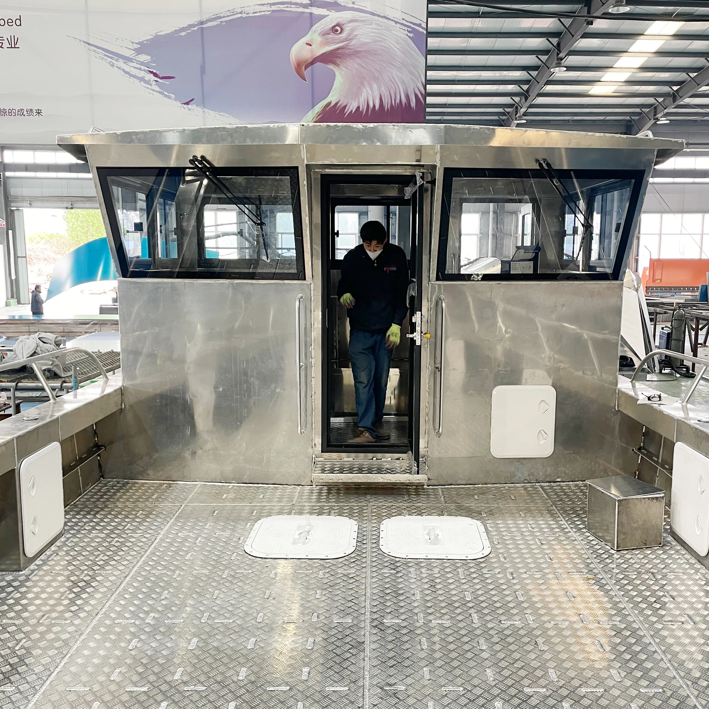 11m open sea barge aluminium work cargo boat landing craft for sale