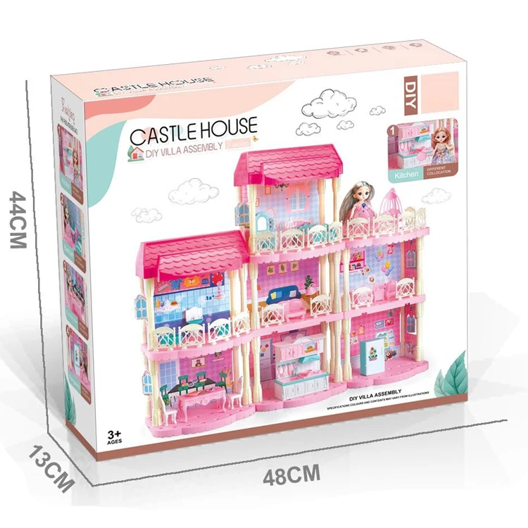 Товары Amazon хит продаж cakes2021 новые игрушки игровой домик для девочек кукла Барби дом детей сделай сам вилла костюм оптовая продажа с