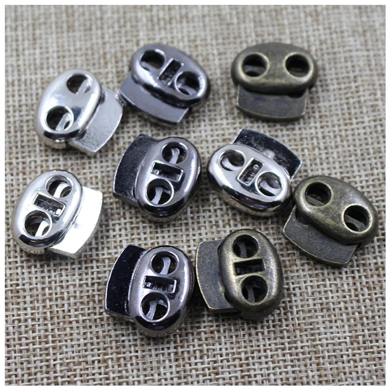 New style  pig nose metal drawstring cord end stopper with lid cord end lock