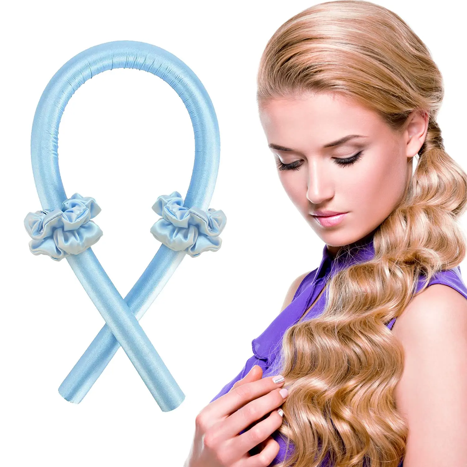 Инструменты для укладки натуральных волос, кудри без тепла, мягкая плойка, повязка на голову, ролик для волос