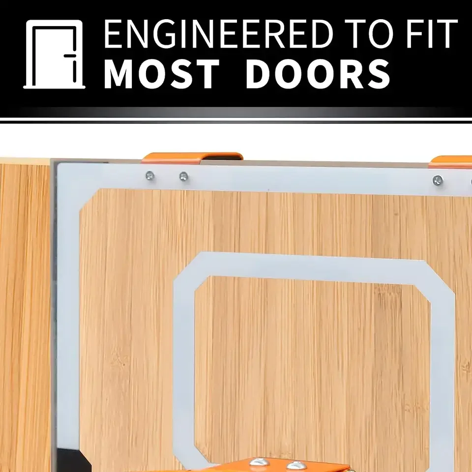 Custom Logo Backboard Pro Mini Basketball Hoop Over The Door Wall Mounted Basketball Goal Set