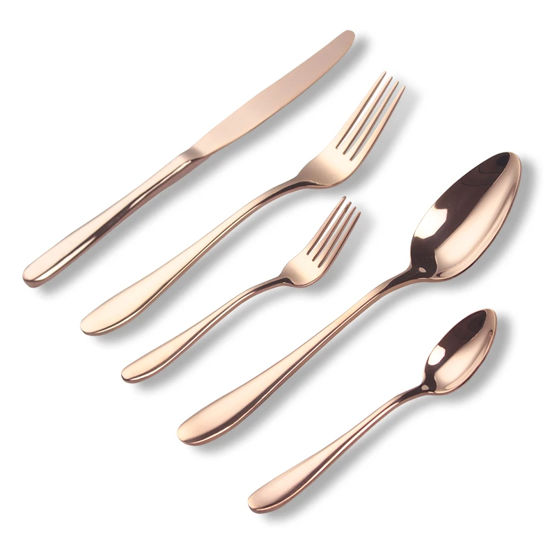
Hot Sale Gold Utensil Stainless Steel 304 Tableware Knife Spoon Fork Dinnerware Set 