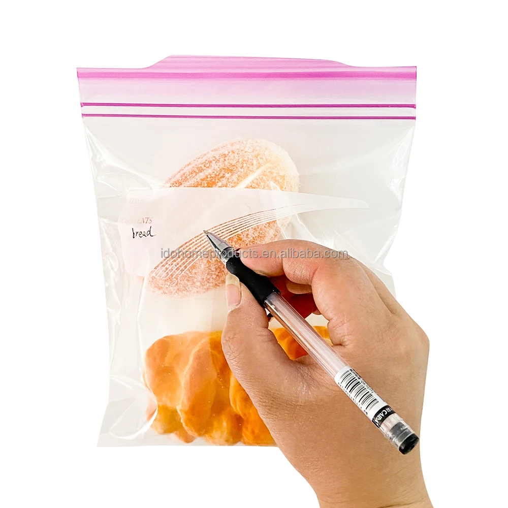 AIUDO Hot Selling Wholesale Price Transparent custom printed single ziplock bag self zip lock plastic Freezer zipper bag