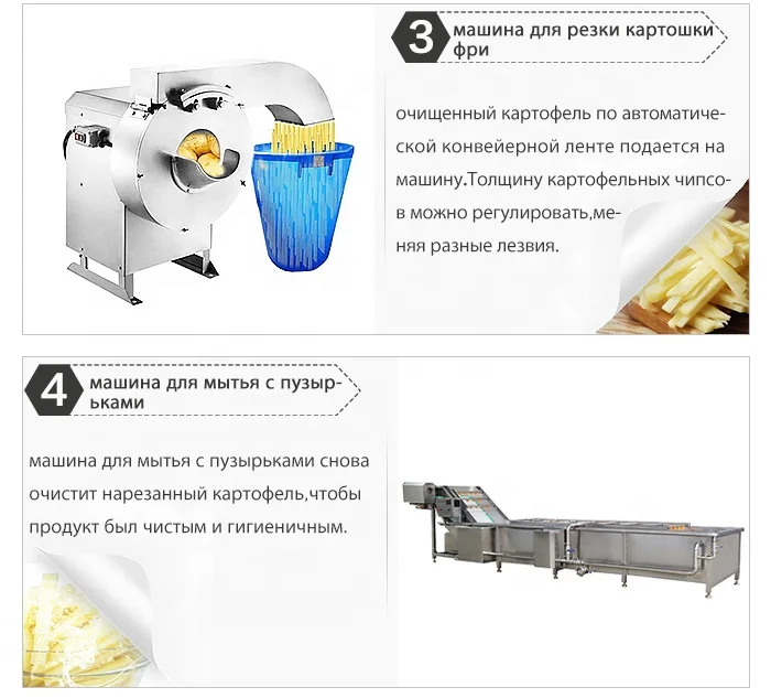 Best selling small scale french fries production line potato chips maker