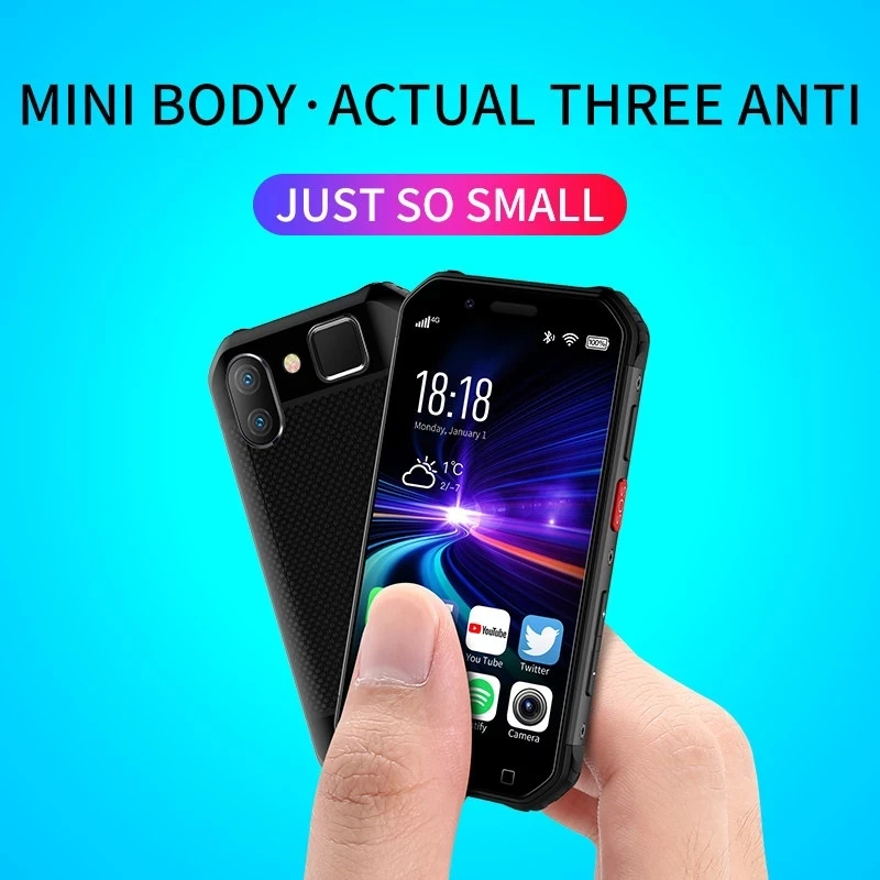 SOYES S10 3GB 32GB / 64GB Mini Waterproof Smartphone NFC 1900mAh 4G Android 6.0 MTK6737 GPS Fingerprint Face ID Shockproof Phone