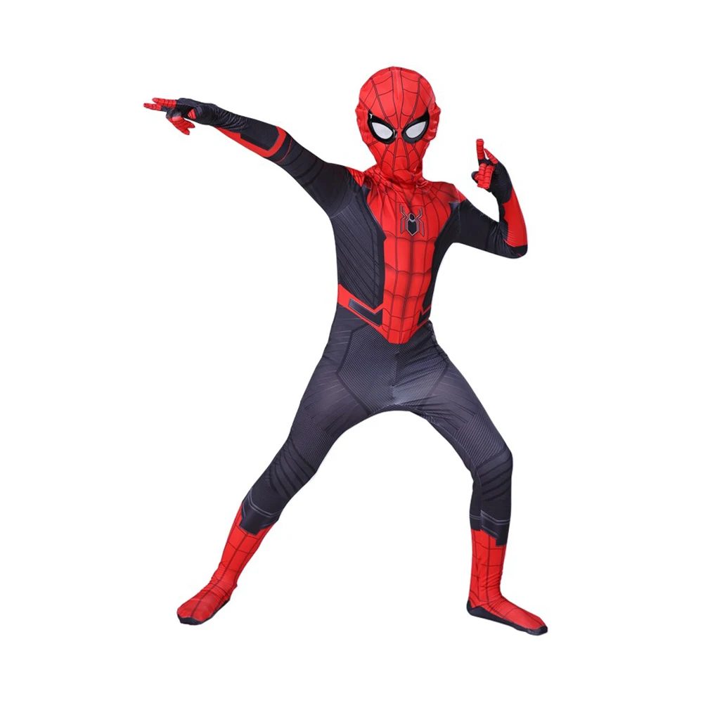 22STYLES Unisex Kids Superhero Spiderman Costume Set 3D Style Halloween Cosplay Bodysuit for Boys and Girls for Adults