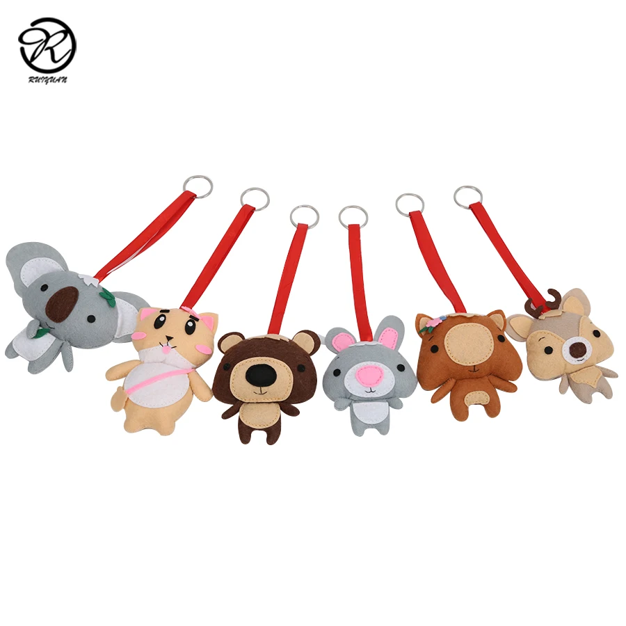 Индивидуальный дизайн ручной работы, ручная работа, чучело шерстяного войлока брелок для автомобильных ключей войлока аксессуаров брелок