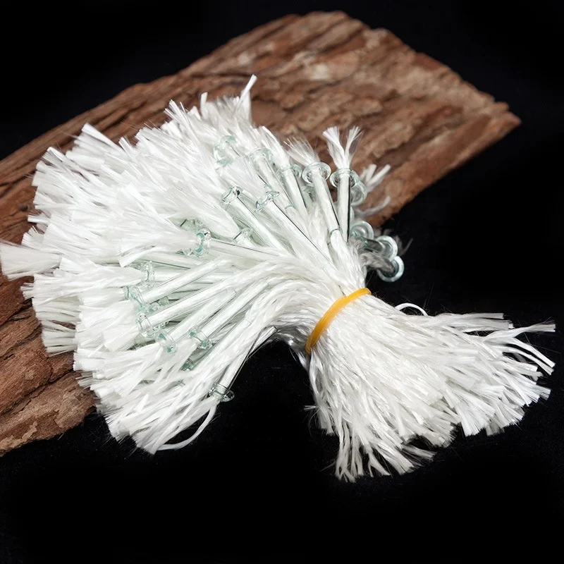 Glass fiber wick with glass holder for Alcohol lamp and kerosene lamp