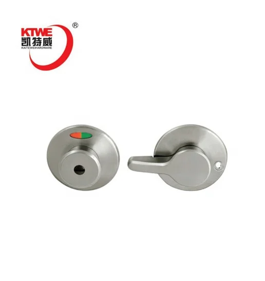 Hardware Lock Zinc Alloy Toilet Cubicle Accessories Toilet Lock with Indicator