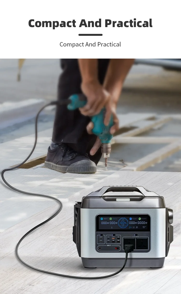 Outdoor Lifepo4 Solar Power Station Rechargeable Storage Power Supply 2000w Emergency Power for Electricity Goes Out 3000w