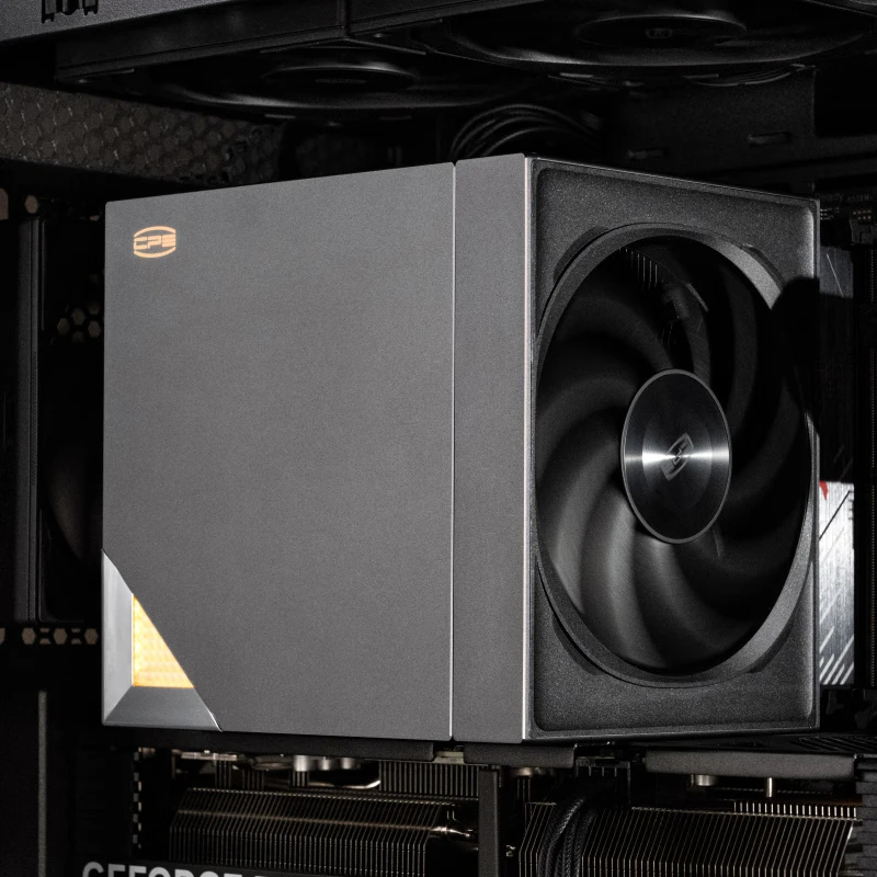 PCCOOLER RZ820 Black CPU air-cooled radiator 8 heat pipe/twin tower/14cm big fan/metal anode top cover/support 1700AM5