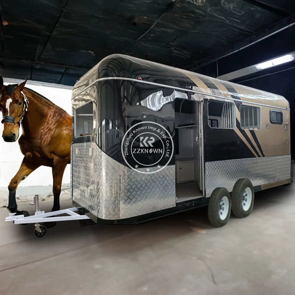 2024 Cattle Horse Animal Trailers At Cheap Wholesale Price Delivery Horse Transport Trailer for Race