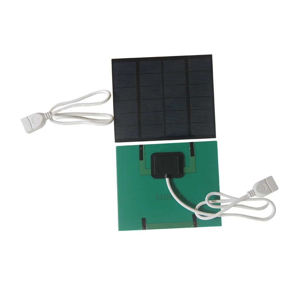 1.5W 6V Mini USB PWM Solar Panel Charger Polycrystalline DIY Solar Cell Phone Charger Small Size 110*92MM DIY Solar Applications
