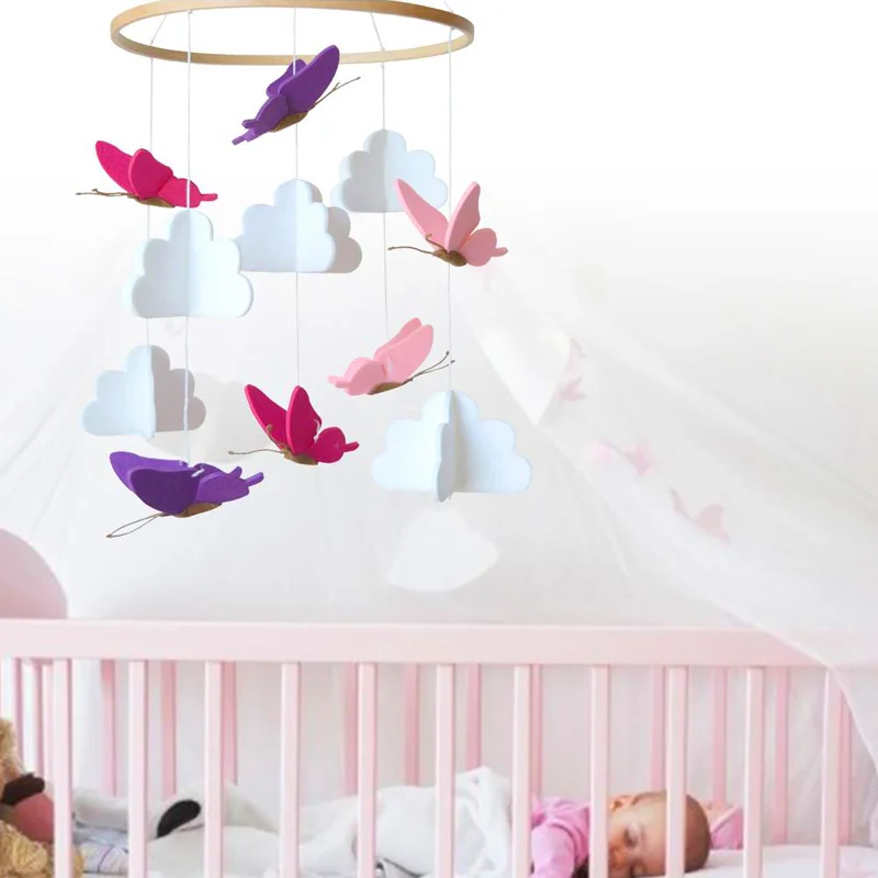 Handmade Wooden Mobile for Baby Crib Low Cost Mobile Foam Home Decor by Lotte