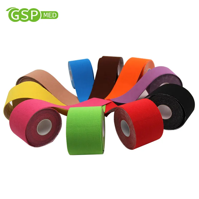 Wholesale 5cm Elastic Kinesios Tape Waterproof Precut Kinesiology Sports Tape for Knee Physiotherapy Athletic Muscle KT Tape