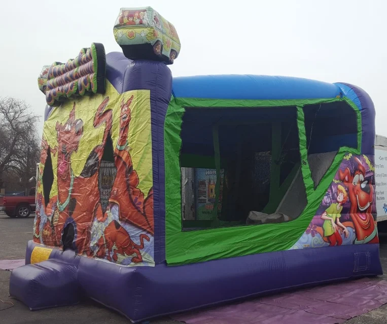 Scooby-Doo Inflatable combo,inflatable bouncy castle with slide, inflatable moonwalk for sale