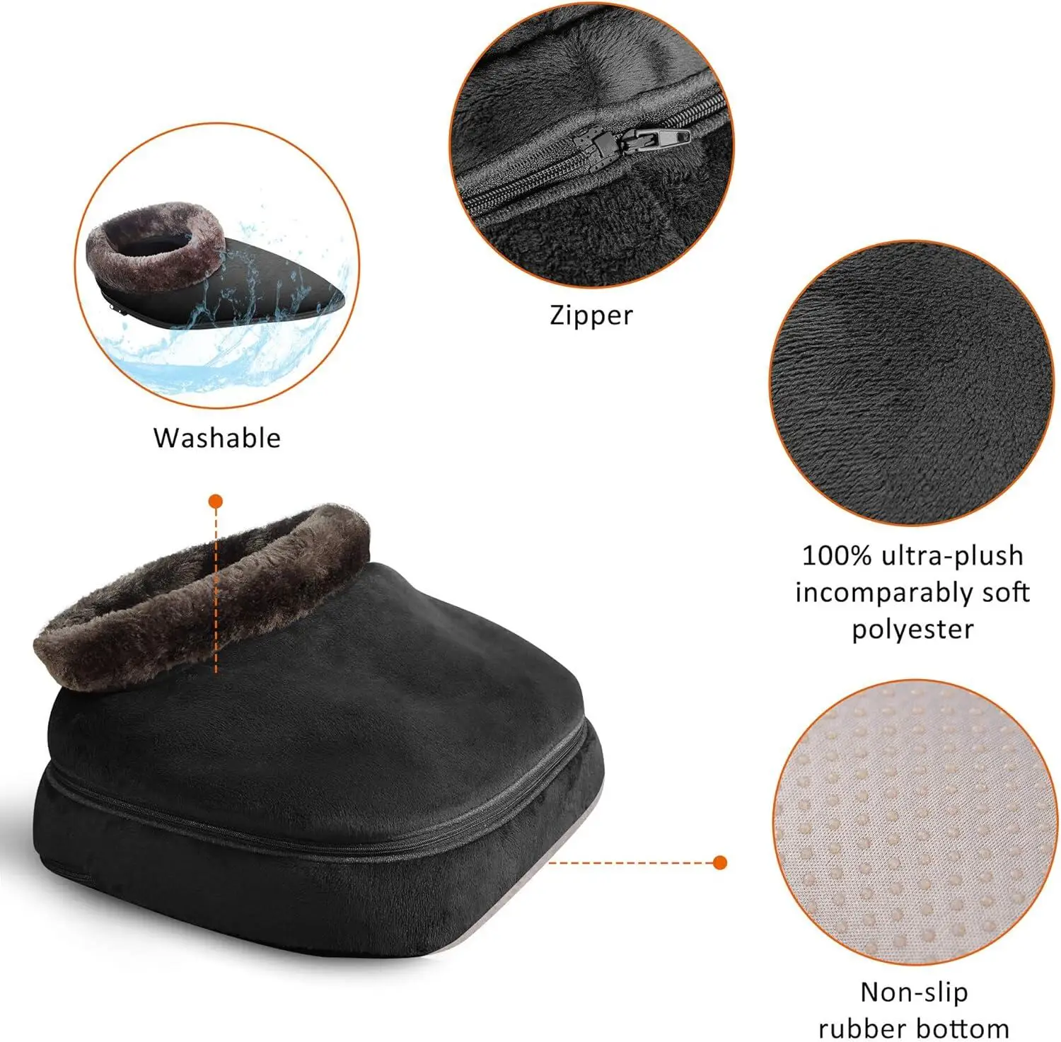 2024  chinese rechargeable winter battery operated modern infrared office usb massage heated electric foot warmer with massage