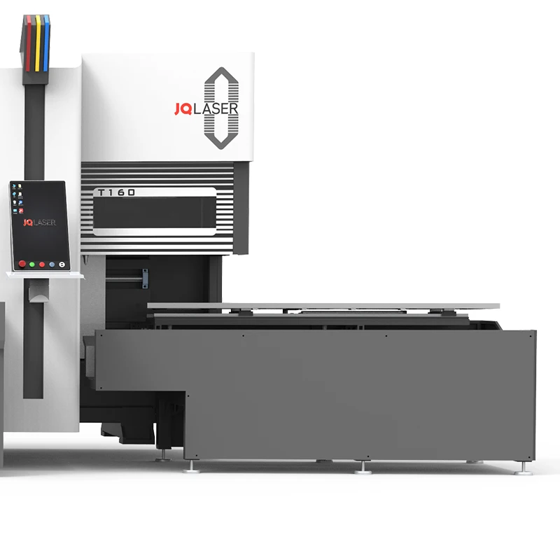 JQ Laser Square  Pipe Cut Three Chuck Fiber Laser Profile Tube Cutting Machine With Auto Loader