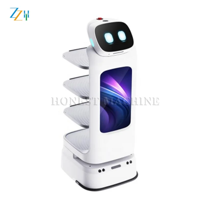 Durable Robot Food Machine / Restaurant Robot Waiter Service / Delivery Robot Restaurant