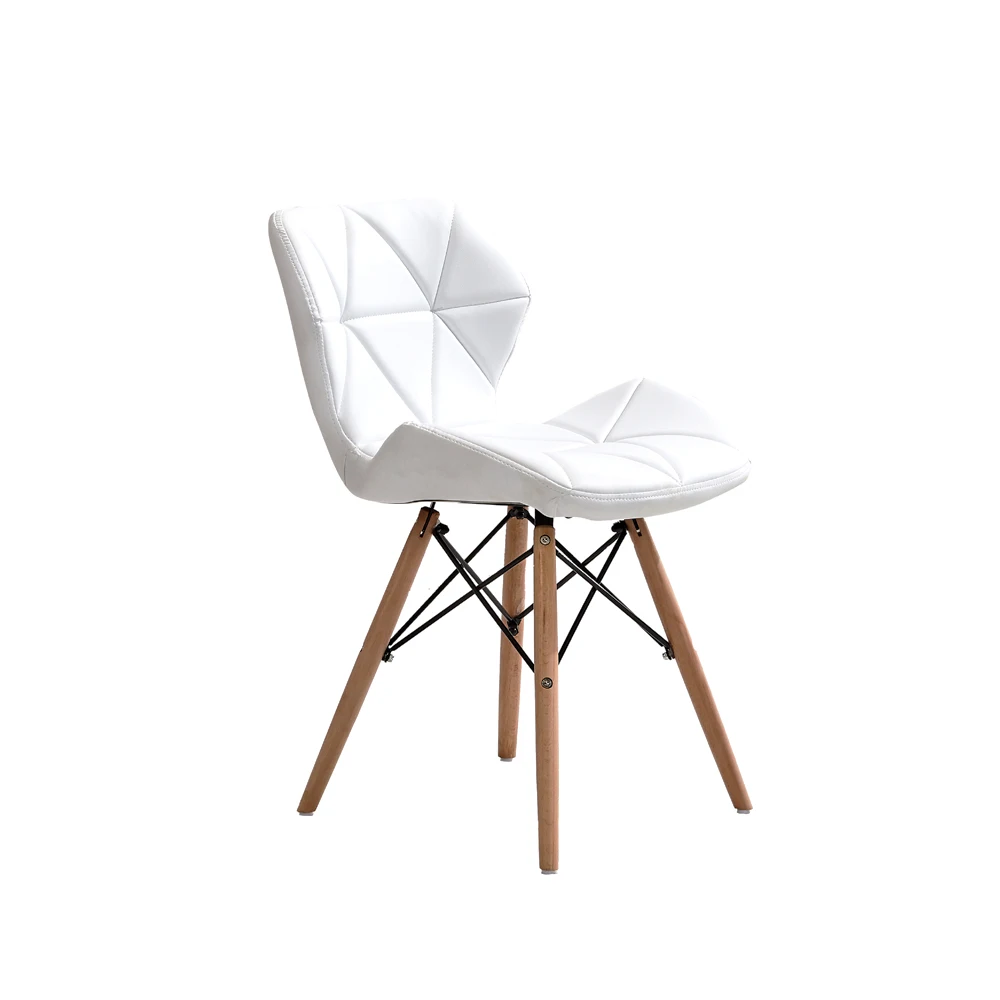 Colorful Modern Style Dining Chairs Fabric Wood Leg Metal Frame Butterfly Radar Chair For Living Room Furniture Pu Leather Chair